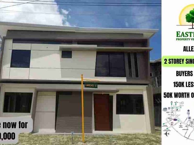 ALLEXIS — BUYERS’ PROMO! 
SINGLE DETACHED HOUSE IN LILOAN, CEBU.. ₱150,000 TCP DISCOUNT
₱50,000 WORTH OF APPLIANCES