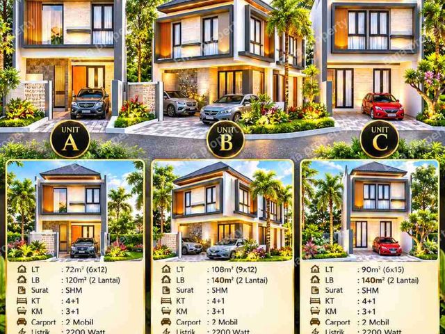 Dijual rumah new minimalis di Taman Pondok Indah Wiyung