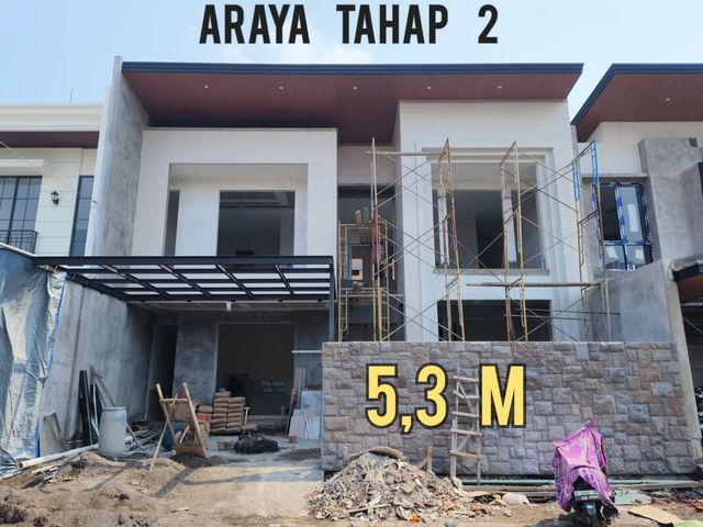 BARU GRESS  RUMAH MODERN TROPIS MEWAH ARAYA 2 GALAXY BUMI PERMAI SURABAYA TIMUR. DEKAT MERR, MANYAR, KLAMPIS, ITS, Dsb