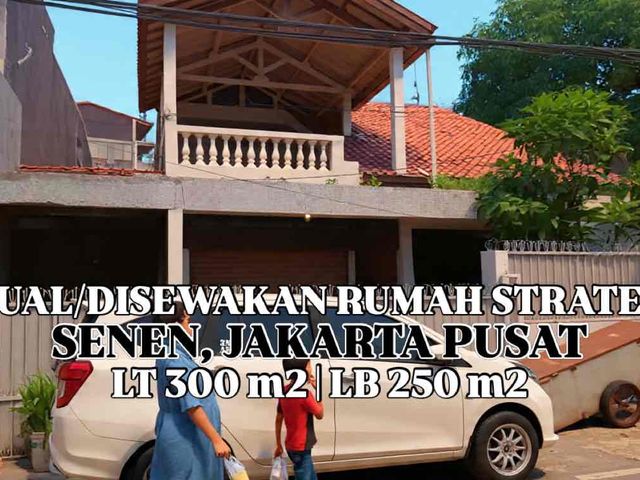 Dijual/Disewakan Rumah Strategis Jakarta Pusat Siap Huni