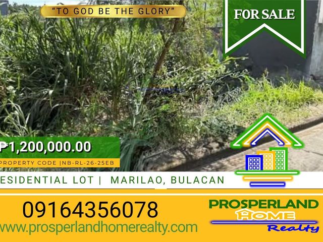 RESIDENTIAL LOT FOR SALE IN MARILAO, BULACAN‼️