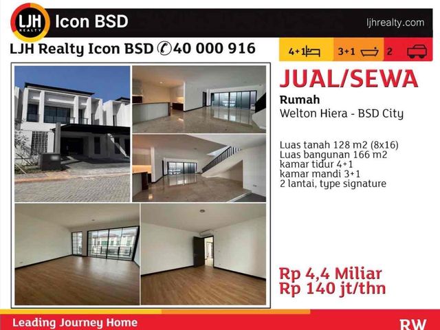 Rumah bagus di welton hiera BSD city