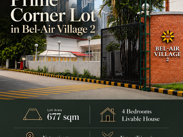 Prime Corner Lot in Belair Village 2 Makati City