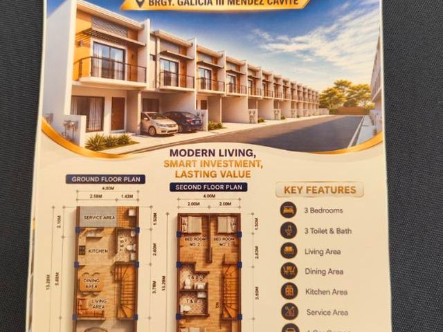 3 Bedrooms Townhouse for Sale in Bgry. Galicia lll, Mendez Cavite