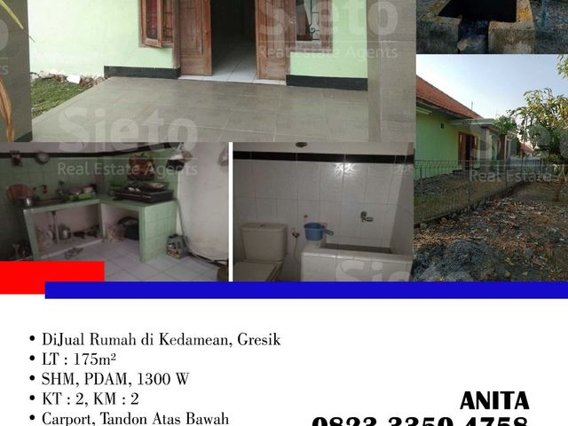 DiJual Cepat Rumah di Kedamean, Gresik