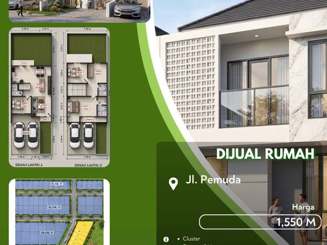 Dijual Rumah Jalan Pemuda Coming Soon Promo untuk Unit Pertama Pekanbaru Kota!