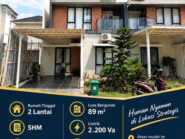 DI JUAL VIA LELANG RUMAH TINGGAL PERUM PINE OCBD GARDEN CLUSTER VIRGINA PINE