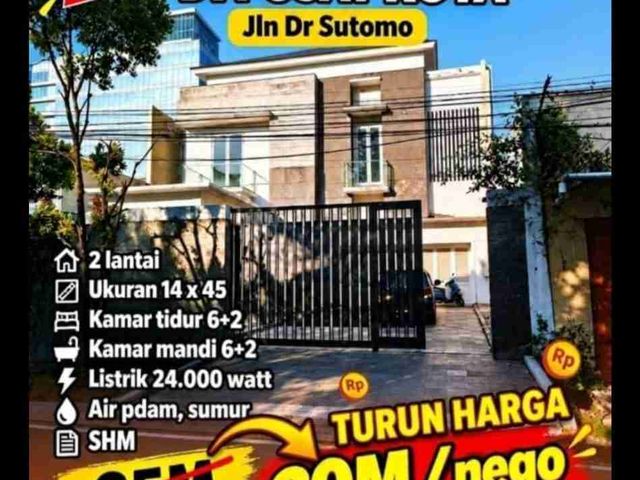 Dijual Rumah Besar di Pusat Kota Jalan Sutomo Makassar