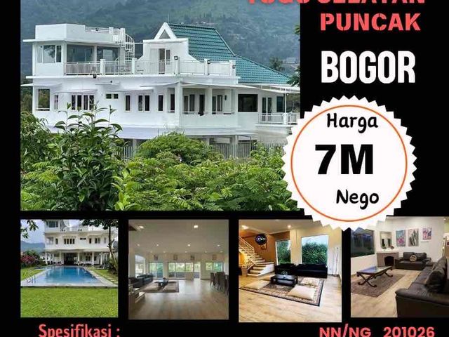 Dijual cepat villa tugu selatan puncak Bogor
