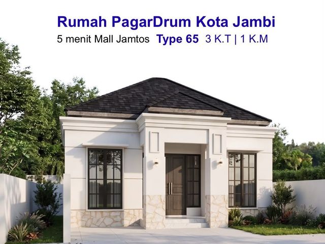 Rumah Elegan Pagar Drum Kota Jambi