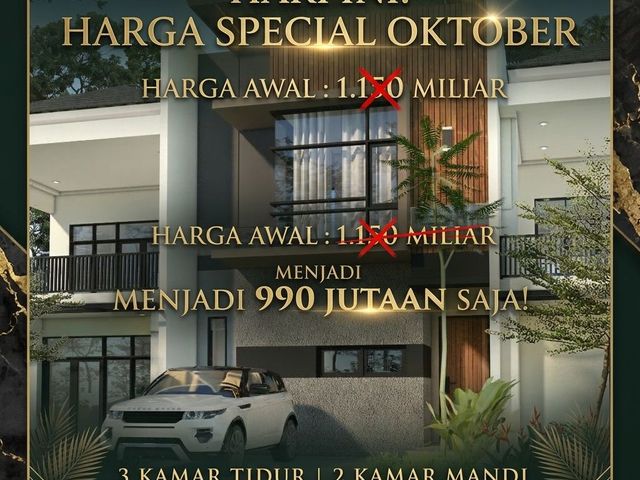 Rumah 2 Lantai Bandung Udara Sejuk