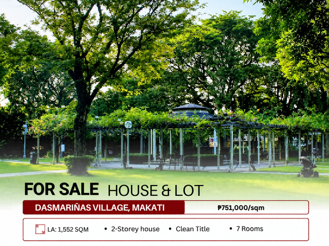 For Sale House & Lot in Dasmariñas Village, Makati