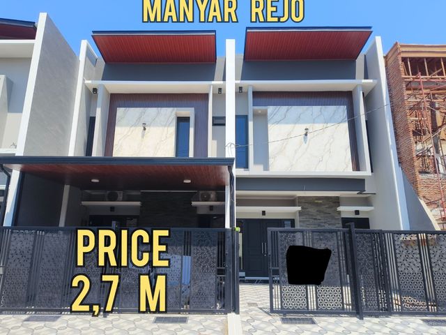 BARU GRESS RUMAH MANYAR REJO MINIMALIS. DEKAT KLAMPIS, NGINDEN, MERR, ITS, UNAIR, KERTAJAYA, DHARMAHUSADA, SEMOLOWARU, Dll