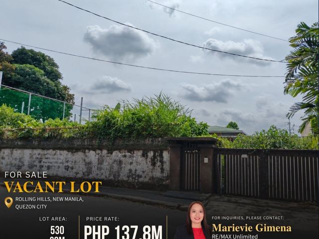 FOR SALE: Prime Residential Lot at Rolling Hills, New Manila