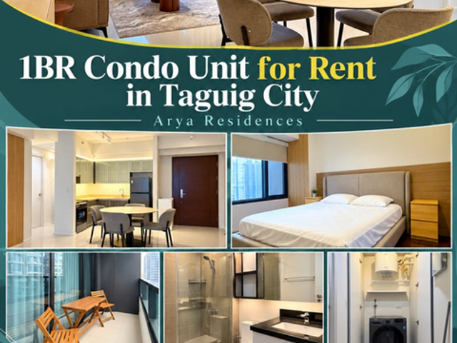 1BR Condo Unit for Rent in Taguig City *Arya Residences