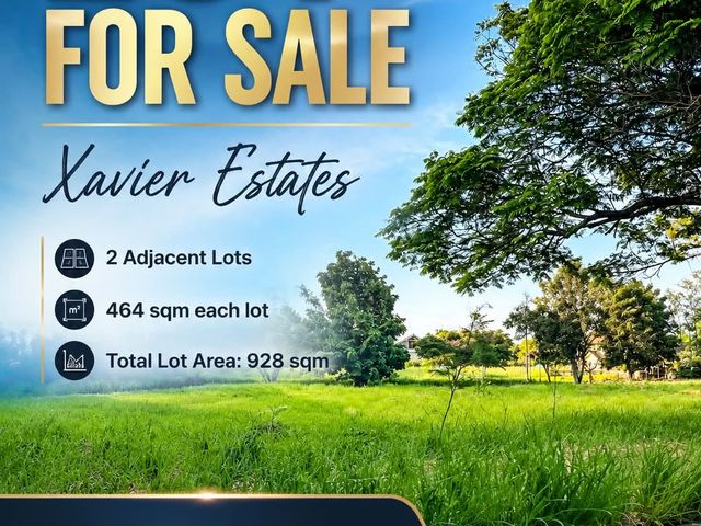 2 Adjacent Lots for Sale in Xavier Estates, Cagayan de Oro City – 928 sqm
