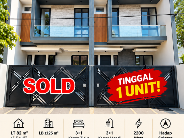 DIJUAL RUMAH BARU MINIMALIS DI MANYAR TIRTOYOSO