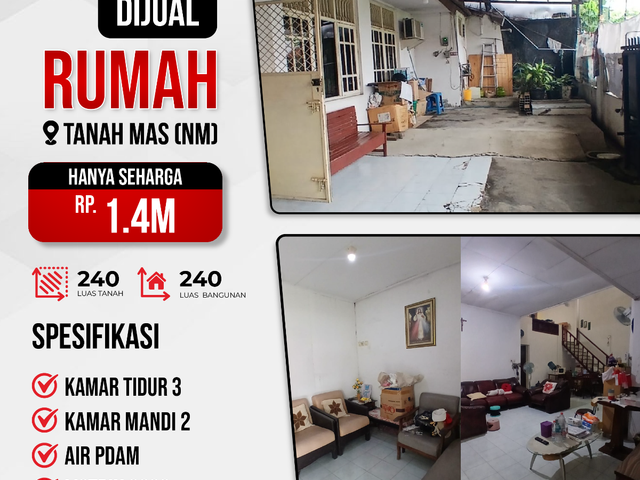 Dijual Rumah di Tanahmas