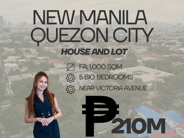 5 BIG BEDROOM HOUSE FOR SALE IN NEW MANILA