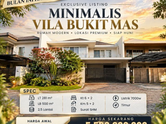 HARUS LAKU BULAN INI! Dijual CEPAT Rumah villa bukit mas