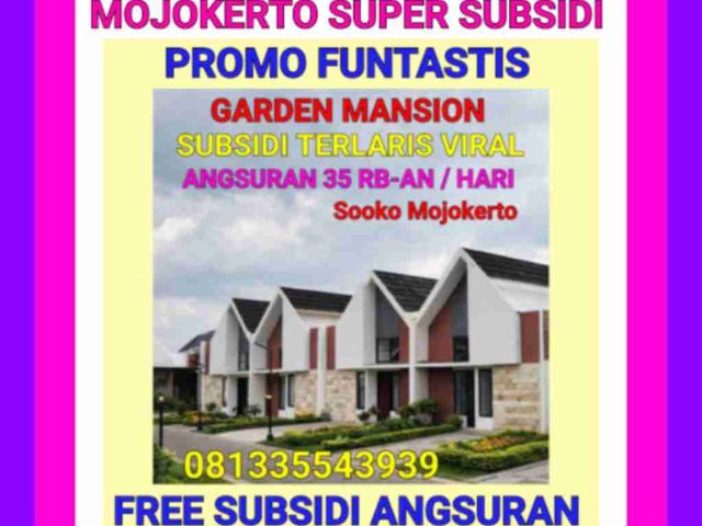 perumahan mojokerto subsidi terlaris viral garden mansion ratusan unit terjual
