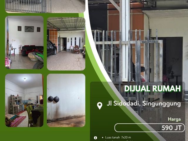 Dijual Rumah Jalan Sidodadi Sigunggung Pekanbaru Kota!