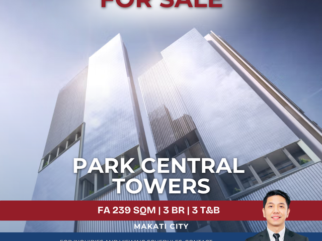 3-Bedroom Unit at Park Central Towers, Makati City