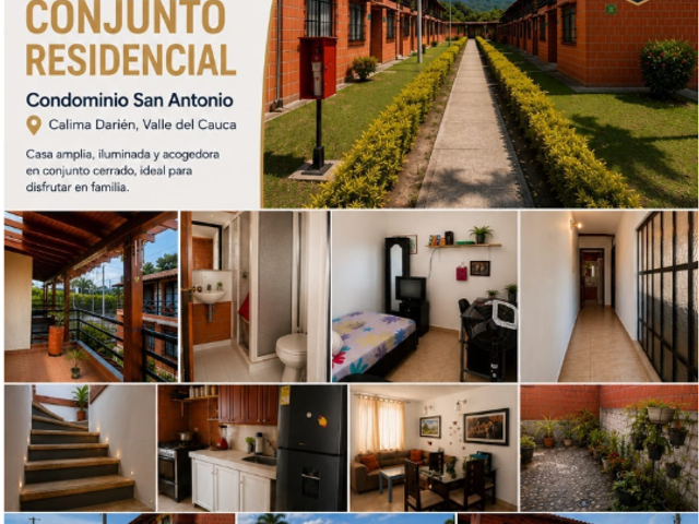 CASA EN VENTA EN CONJUNTO RESIDENCIAL, CALIMA DARIEN - ID 968