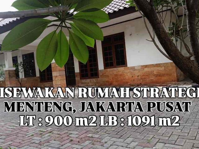 Disewakan Rumah Strategis Menteng Jakarta Pusat Siap Huni