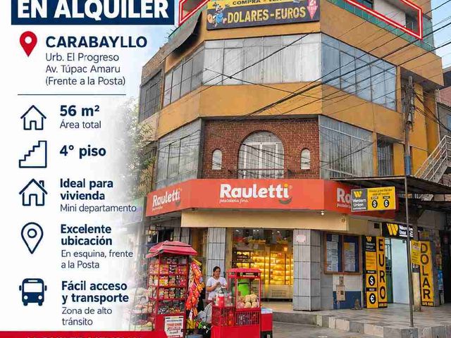 🏢 ESPACIOS EN ALQUILER DESDE S/800 – CARABAYLLO
