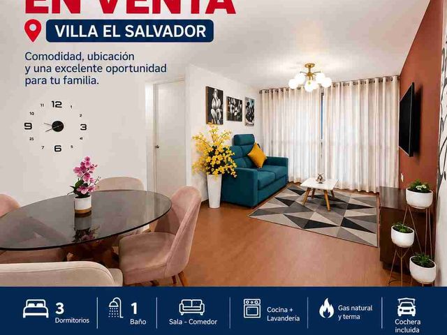 🏡 DEPARTAMENTO EN VENTA – LOS PARQUES DE VILLA EL SALVADOR