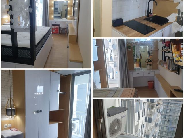 Sewa Tahunan 40Jt/th Benson Studio Full Furnish Lantai 11 View City tembus PTC Mall