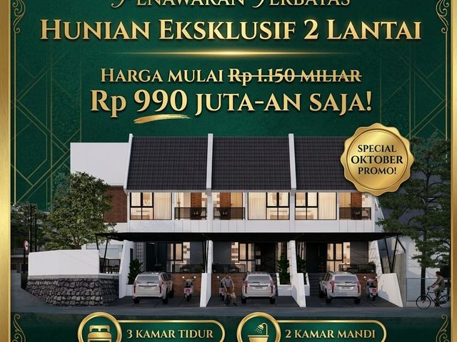 Rumah 2 Lantai Bandung Udara Sejuk