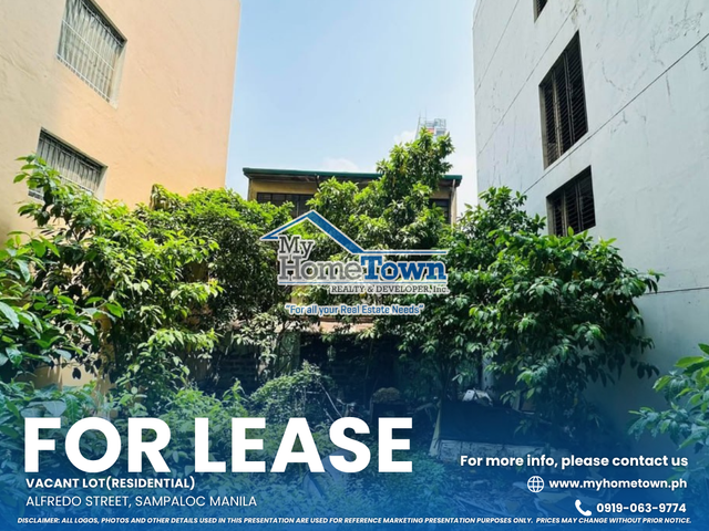 STRATEGICALLY LOCATED LOT FOR LEASE – Near Dapitan & Lacson Avenue, Manila