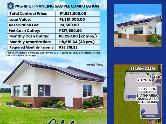 Pre – Selling House and Lot in Baras, Rizal with 86.25sqm Lot Area PH2777