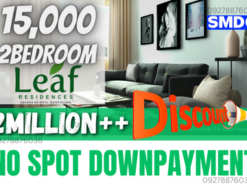Leaf Residences Promo 2Bedroom unit No Downpayment 15K monthly