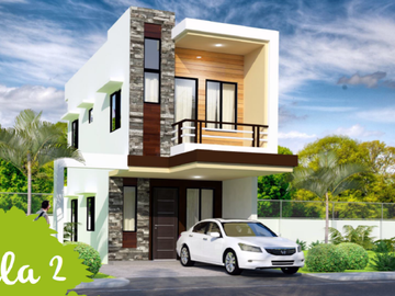 3 Bedroom Single Attached House w/ 2Car Garage For Sale in Consolacion Cebu