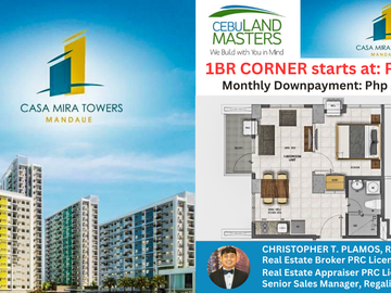 For Sale: 1BR Corner Casa Mira Towers Mandaue by Cebu Landmasters Inc - 35.67sqm