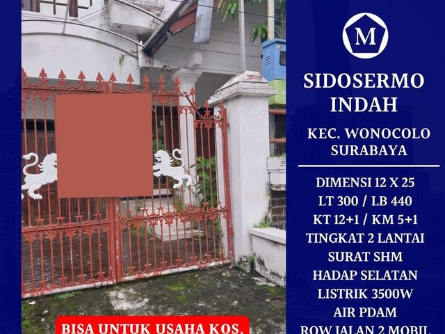 Rumah Sidosermo Indah Surabaya 3.3M Nego Strategis Cocok Untuk Kos