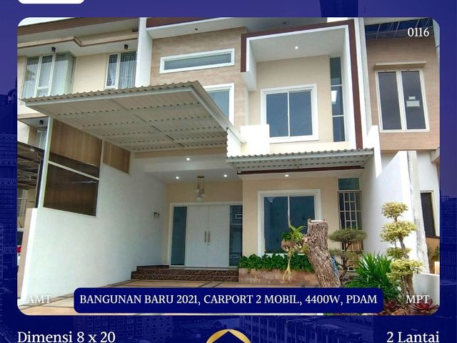 Dijual Rumah Palm Beach Pakuwon City Surabaya 5.3M Bangunan Baru