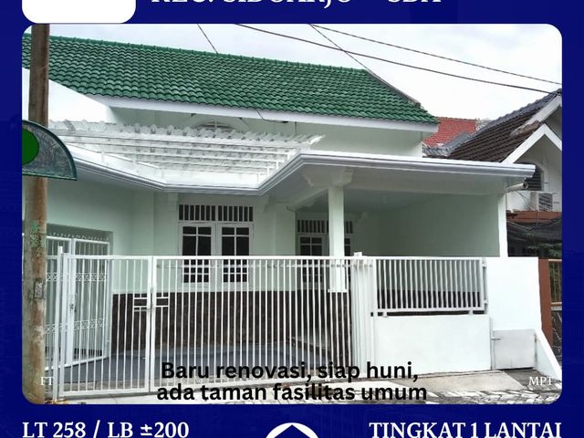Rumah Puri Indah Sidoarjo Kota 1.2M SHM Hadap Selatan Baru Renovasi