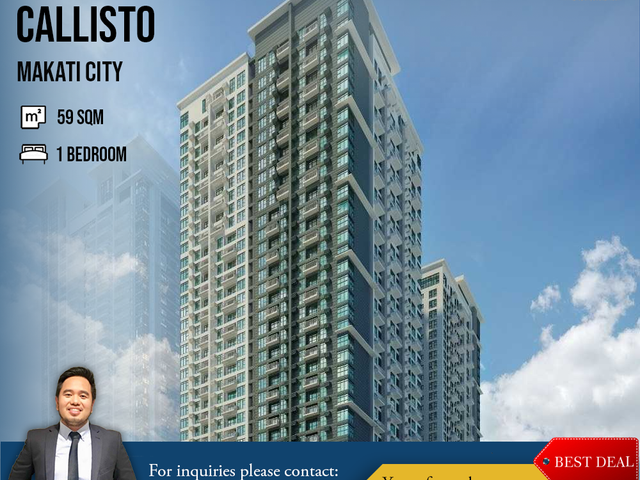 Pre-selling One Bedroom Condo Unit For Sale in Callisto at Makati City