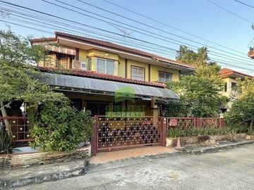 หมู่บ้านอภิญญา ลำลูกกา คลอง 8 ขายด่วน บ้านเดี่ยว 2 ชั้น เนื้อที่ 54.10 ตร.ว ต่อเติมครบ ทำเลดี พร้อมอยู่