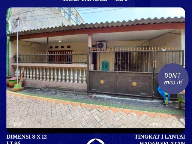 DIJUAL RUMAH MURAH MANUKAN SURABAYA TANDES