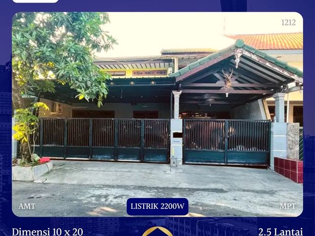Dijual Rumah Rungkut Asri Barat Surabaya 2.6M SHM Cocok Untuk Kos