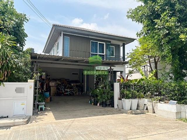 หมู่บ้านพฤกษ์ลดา เพชรเกษม สาย4 ถนนพุทธสาคร กระทุ่มแบน ขายด่วน บ้านเดี่ยว 2 ชั้น เนื้อที่ 56.90 ตร.ว แปลงริม พร้อมอยู่
