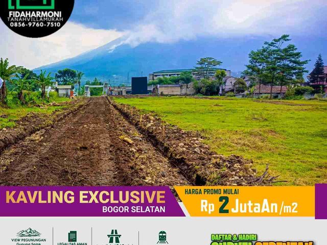 Tanah Kavling Bonus Pato Dinding Per kavling Murah View Gunung dan Sejuk
