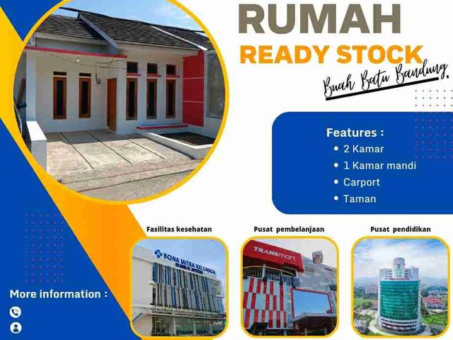 Perumahaan Ready Buah Batu Dp 5 Jt All in Lg Promo Proses Dibantu