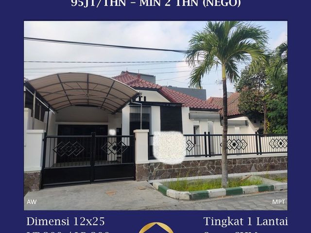 Disewakan Rumah 1 Lantai Baruk Utara 95 Juta per Tahun Nego Siap Huni Hadap Utara