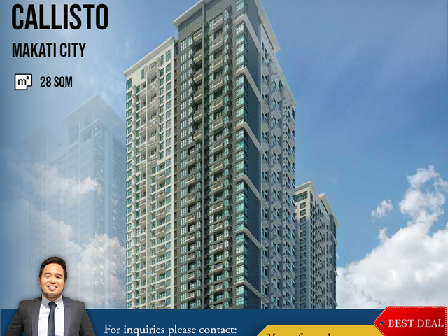 Pre-selling Studio Condo Unit For Sale in Callisto at Makati City